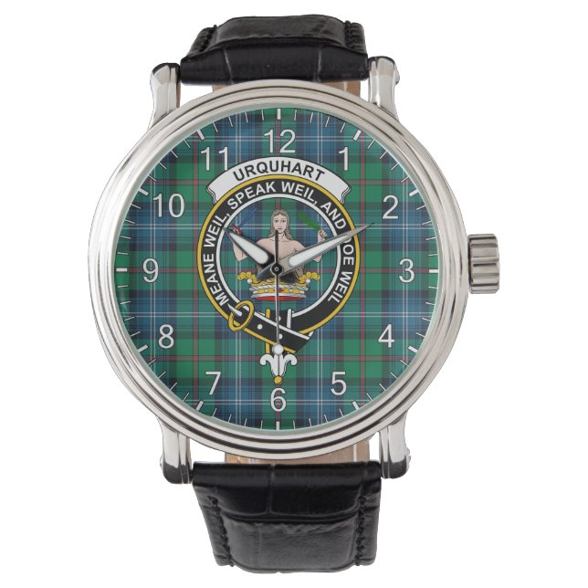 Montre Clan classique intemporel Urquhart Ancien Tartan B (devant)