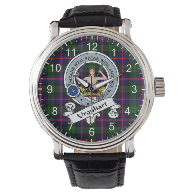 Montre Clan classique intemporel Urquhart Badge Tartan Wa (devant)