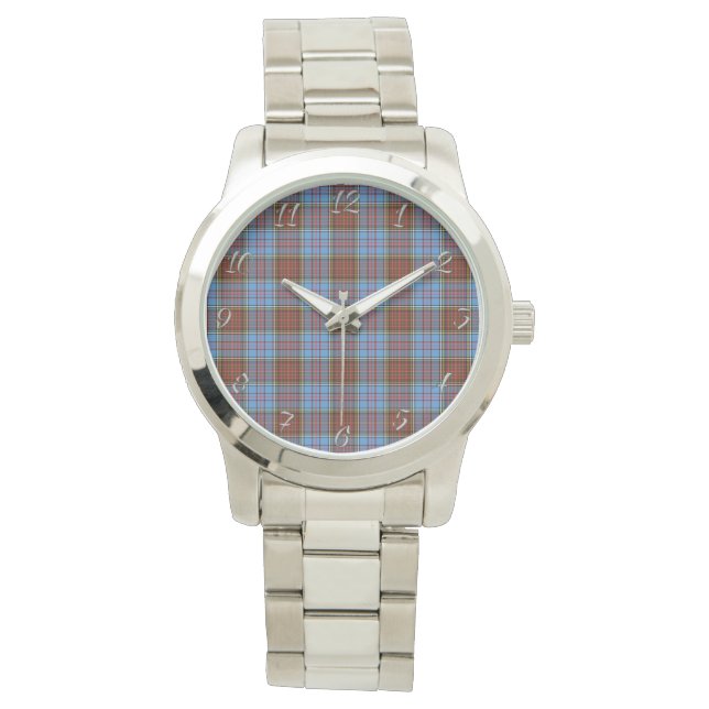 Montre Clan classique sans temps Anderson Tartan moderne  (devant)