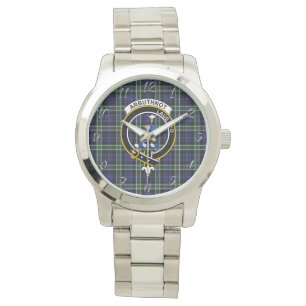Montre Clan classique sans temps Arbuthnot Tartan Plaid C