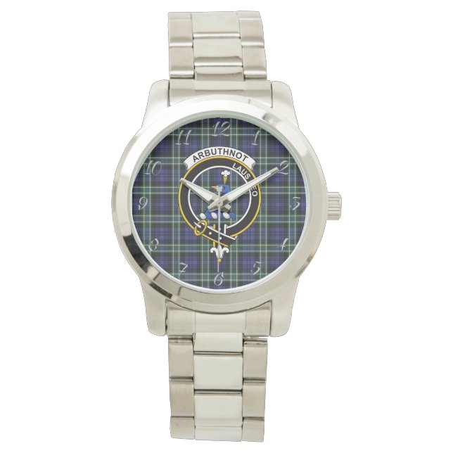 Montre Clan classique sans temps Arbuthnot Tartan Plaid C (devant)