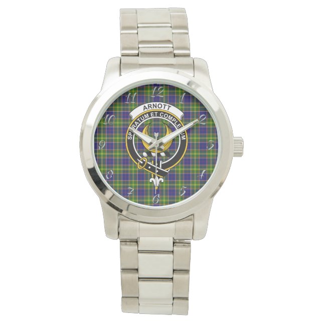 Montre Clan classique sans temps Arnott Tartan Plaid Cade (devant)