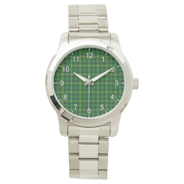 Montre Clan Classique Sans Temps Arthur Plaid Tartan Plai (devant)