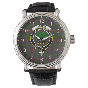 Montre Clan Classique Sans Temps Caines Chasse Tartan Bad