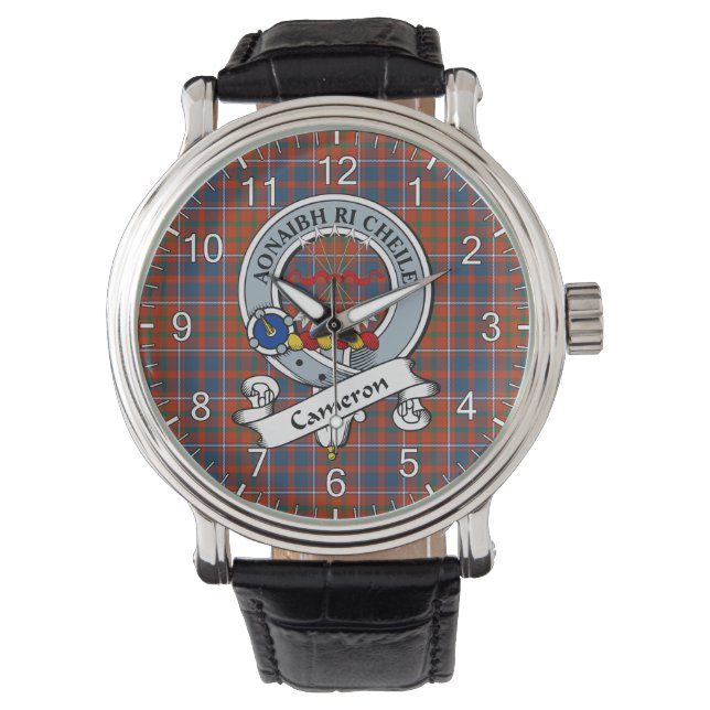 Montre Clan Classique Sans Temps Cameron De Lochiel Ancie (devant)