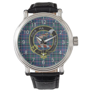 Montre Clan classique sans temps Cooper Tartan Badge Plai