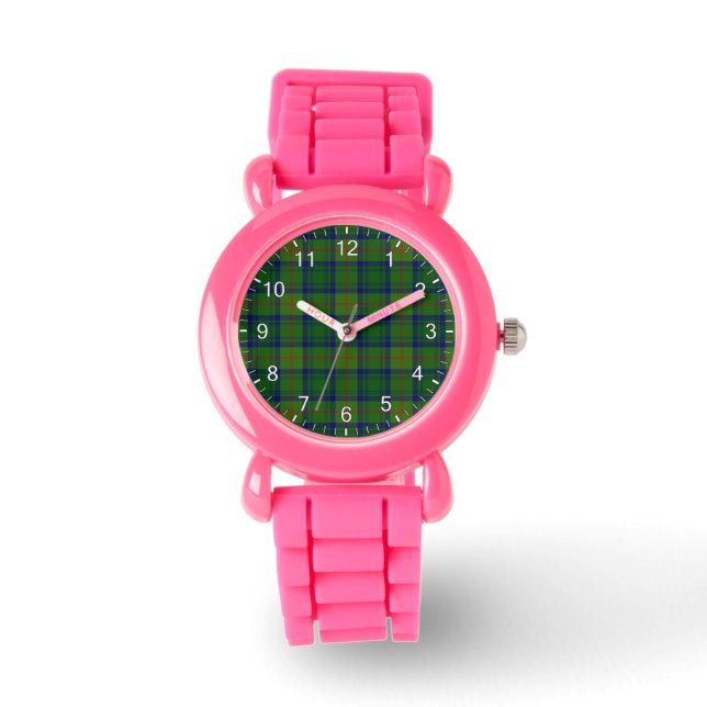 Montre Clan Classique Sans Temps Cranstoun Chasse Tartan  (Recto)
