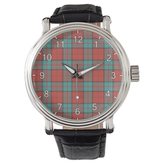 Montre Clan Classique Sans Temps Dunbar Ancien Tartan Pla (devant)