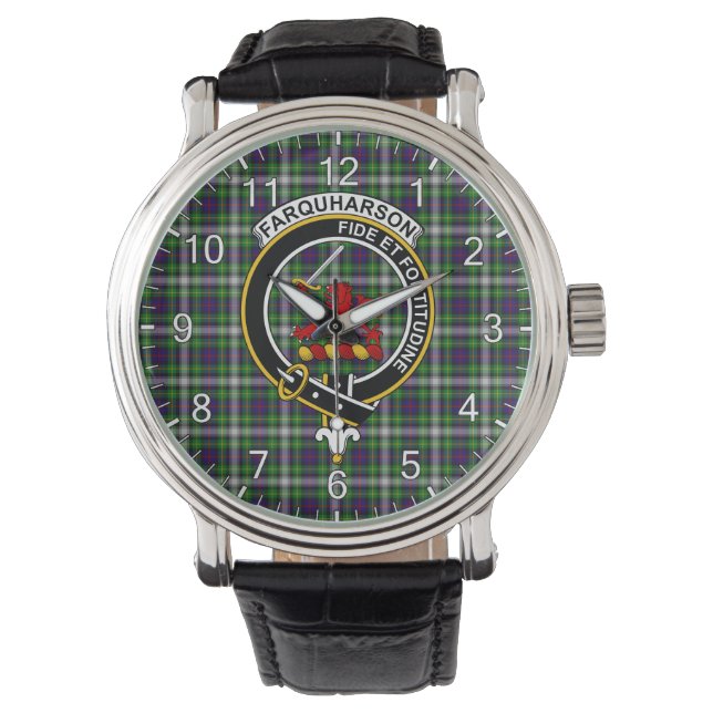 Montre Clan classique sans temps Farquharson Insigne Tart (devant)