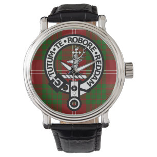 Montre Clan Crawford Crest Badge et Tartan Watch