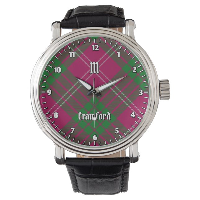 Montre Clan Crawford Tartan (devant)