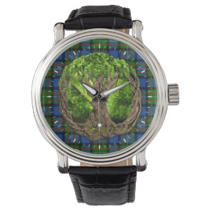 Montre Clan Fergusson Tartan Et Celtic Tree Of Life