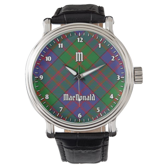 Montre Clan MacDonald Tartan Watch (devant)
