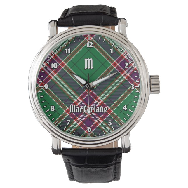 Montre Clan MacFarlane Chasse moderne Tartan (devant)