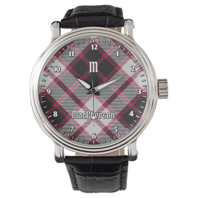 Montre Clan MacPherson Chasse Tartan Watch (devant)