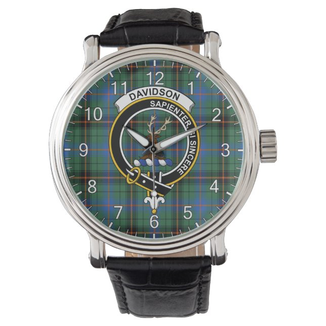 Montre Clan sans temps classique Davidson Ancien Tartan B (devant)