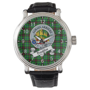 Montre Clan sans temps classique Douglas Badge de chasse 