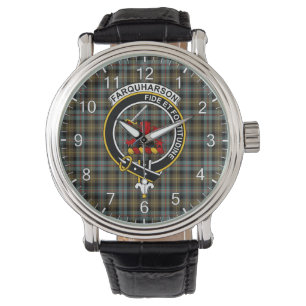 Montre Clan sans temps classique Farquharson Patiné Tarta