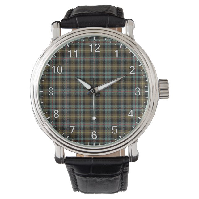 Montre Clan sans temps classique Farquharson Patiné Tarta (devant)