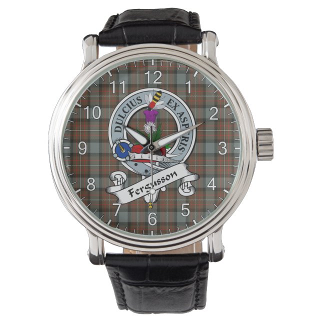 Montre Clan sans temps classique Ferguson Badge Patiné Ta (devant)