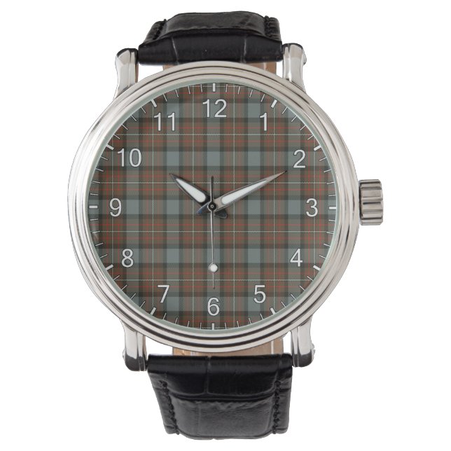 Montre Clan sans temps classique Ferguson Tartan Patiné (devant)