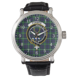 Montre Clan sans temps classique Forbes Lyon Court Tartan