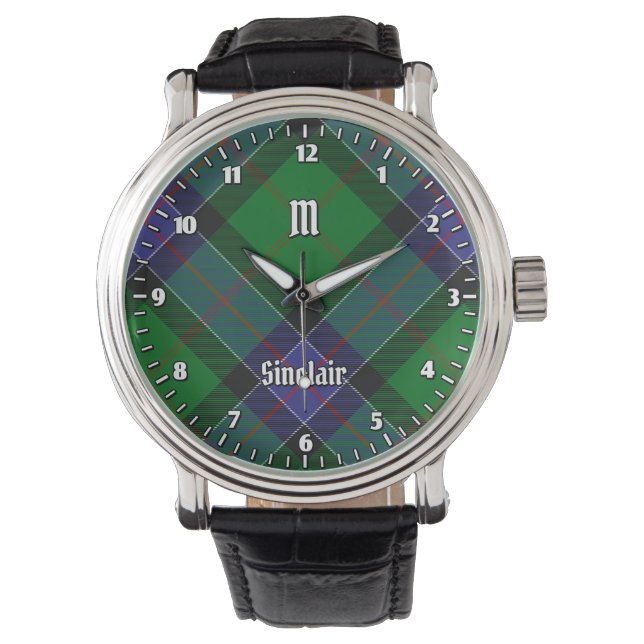 Montre Clan Sinclair Chasse Tartan (devant)