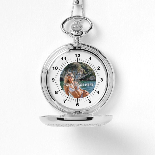 Montre CLASSIC! 🕰️ Custom Silver Pocket Watch (Recto)