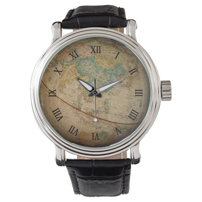Montre Classic Geographical Globe Artwork (devant)