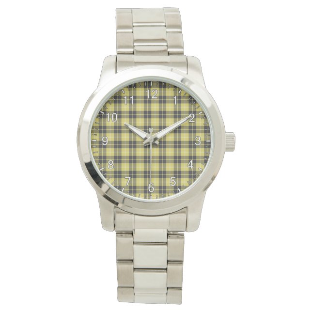 Montre Classic Sans Temps Clan Barclay robe Tartan modern (devant)