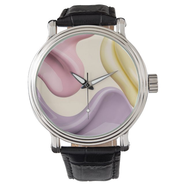 Montre Classic watch in stylish abstract graphic (devant)