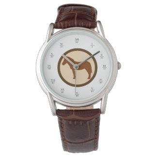 Montre classique GEEKLEY marron & beige Watch