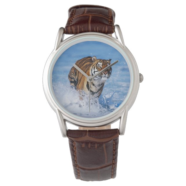 Montre Classique Hommes / Tigre de la Faune (devant)
