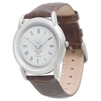Montre Classique ton argent religieux Colombe sur mesure