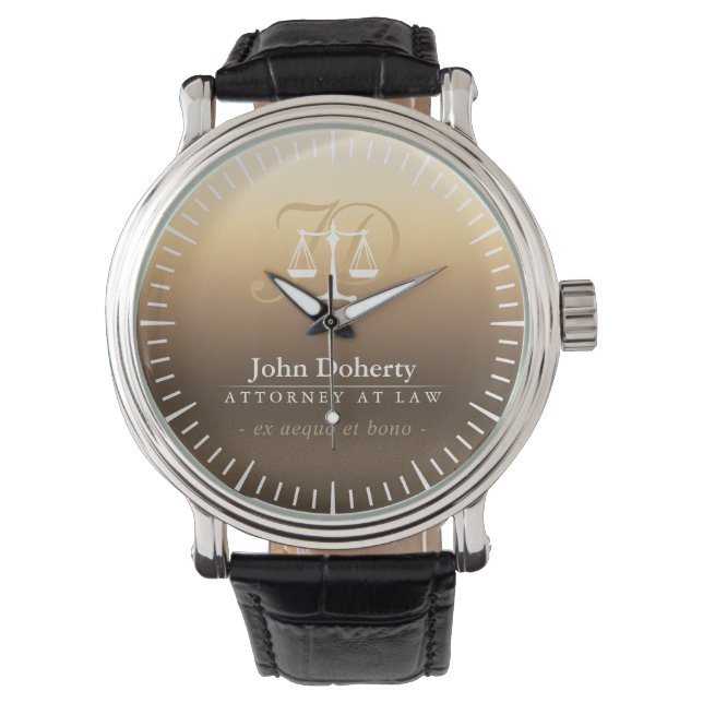 Montre Classy Scales of Justice | Lawyer Best (devant)