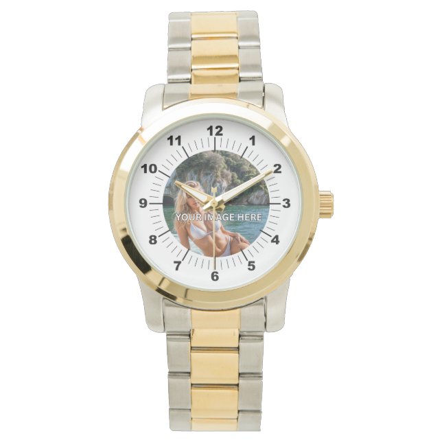 Montre CLASSY! 🕰️ Two-Tone Oversized Watch (devant)