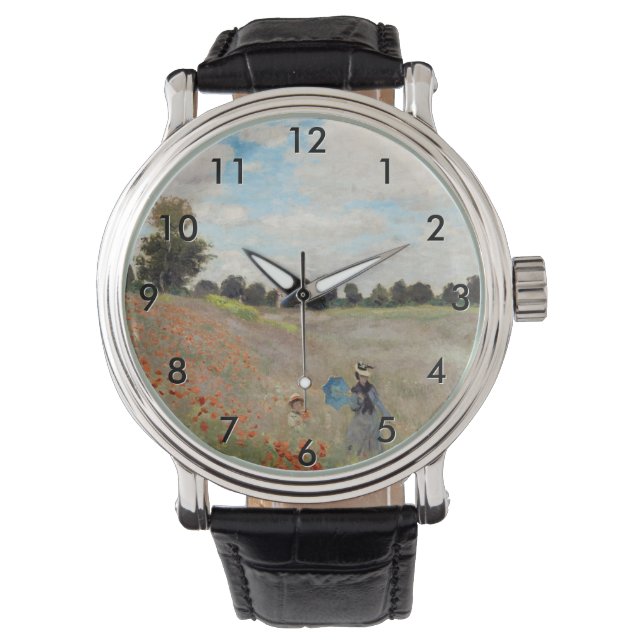 Montre Claude Monet - Champ de pavot (devant)