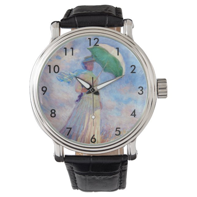 Montre Claude Monet - Femme avec un parasol face à droite (devant)