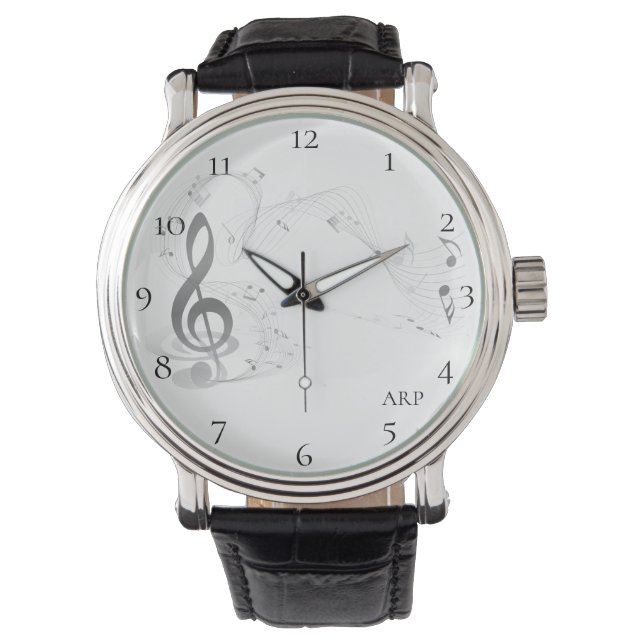 Montre *~* Clé Treble Creative Modern Classic Music Note (devant)
