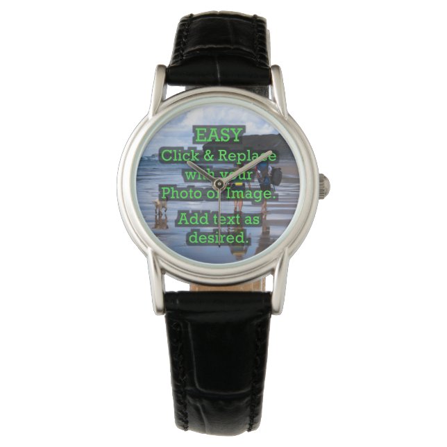 Montre Cliquez et remplacez facilement l'image pour créer (devant)