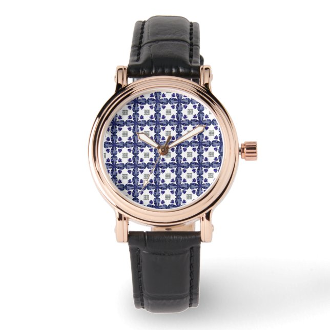 Montre Clocher bleu (Recto)