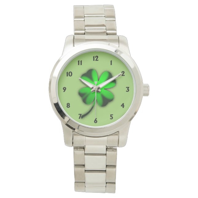 Montre Clover vert irlandais (devant)