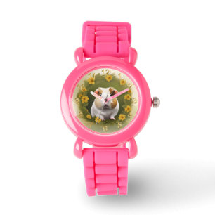 Montre Cochon de Guinée en tasse à beurre