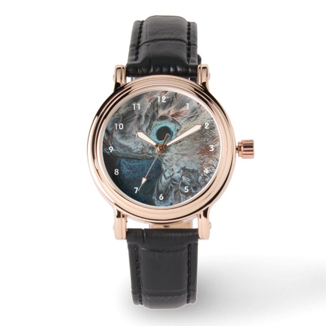 Montre Cockatoo rose Molucca Parrot Art (Recto)