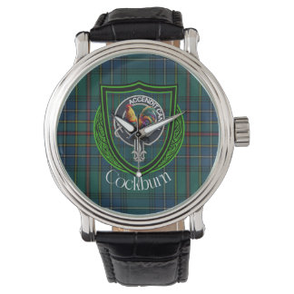 Montre Cockburn Scottish Clan Tartan & Crest