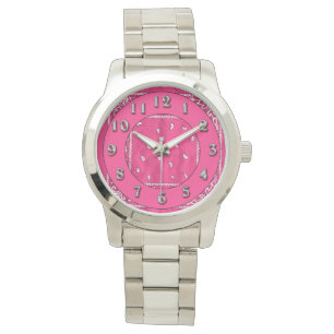 Montre Code du mouchoir rose