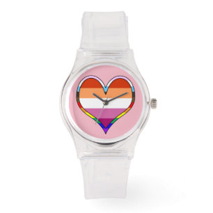 Montre Coeur de fierté lesbienne
