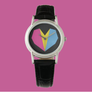 Montre Cœur Fierté Pansexuelle
