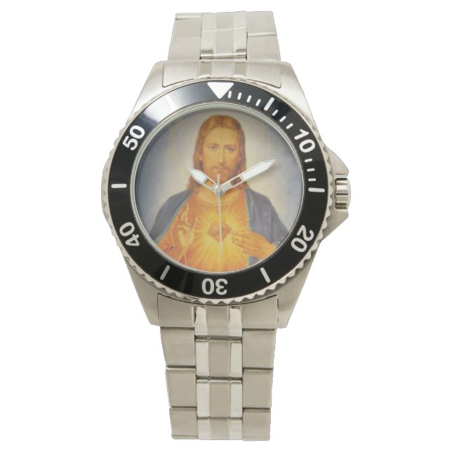 Montre Coeur sacré classique de Jésus (devant)