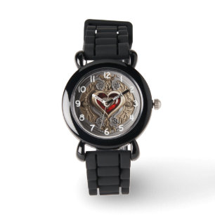 Montre Coeur Steampunk - Amour mécanique complexe